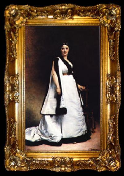 framed  Bonnat, LEon Mme. Pasca, ta009-2